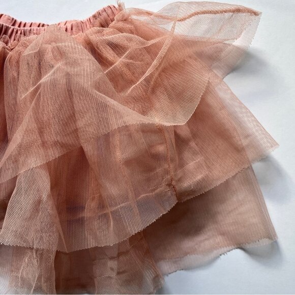 Zara Baby Girl Tutu Pink Feminine Layered Tulle Lined Cotton Sz 12-18  Months - Picture 14 of 14